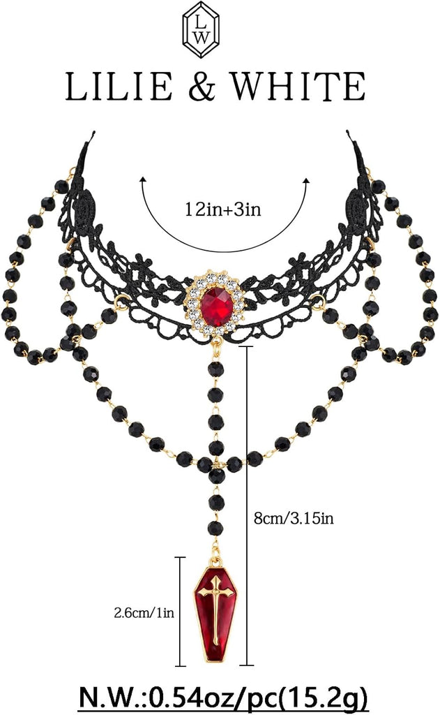 Goth Cross Necklace For Women – view 6