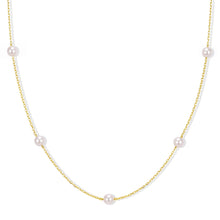 将图片加载到图库查看器，Dainty Gold Silver Necklaces for Women Non Tarnish 14K Gold Plated Cute Station Choker Diamond Clover Pearl Turquoise Beaded Cross Bow Necklace Simple Trendy Layering Chain Link Jewelry Birthday Wedding Party Gifts for Women