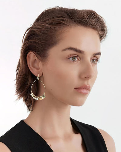 Worn Gold Earrings For Women