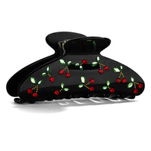 Load image into Gallery viewer, Red Cherry Hair Clip And Black One