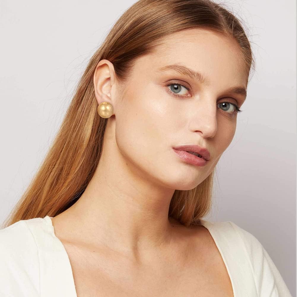 Burnt Gold Clip On Earrings – alternate view