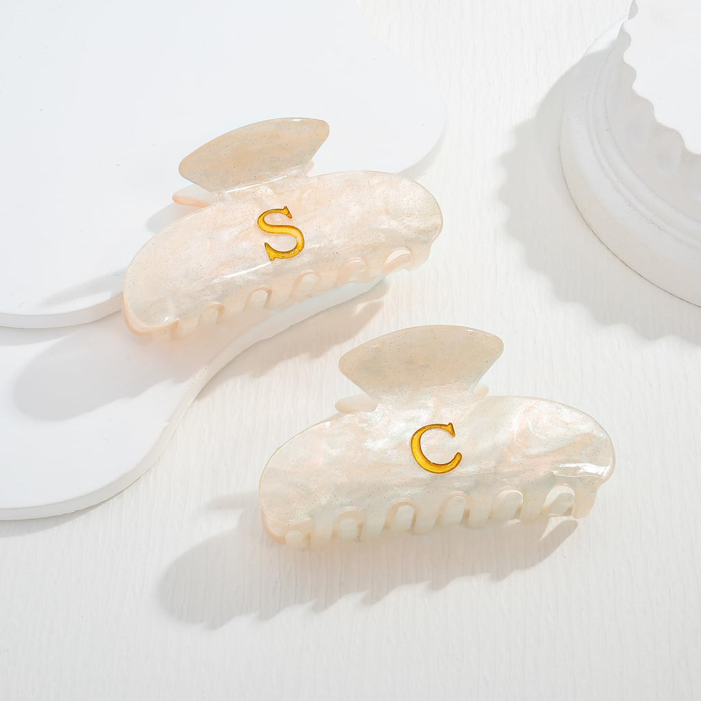 Acrylic Letter C Hair Clips – view 6