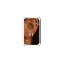 Load image into Gallery viewer, Gold Huggie Hoop Earrings Set for Women, 14K Gold Plated – view 7