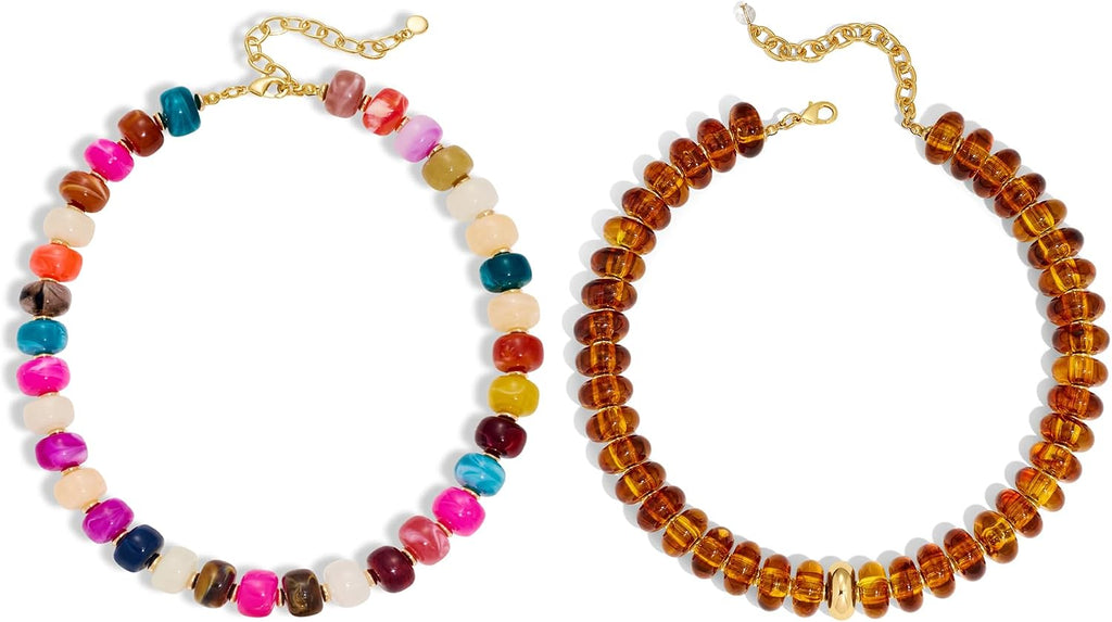 Colorful Chunky Bead Necklaces for Women