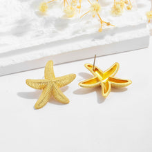 Load image into Gallery viewer, Conch Sell Earrings Gold Stud For Women – view 5