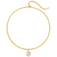Load image into Gallery viewer, Gold Plated Marquise Cut Oval Marquise Teardrop Cubic Zirconia Square Crystal – view 9