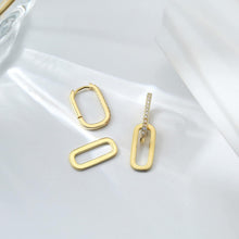 将图片加载到图库查看器，Pave Cubic Zircon Convertible Link Earrings For Women – view 4