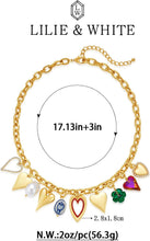 Load image into Gallery viewer, Gold Cross Charms Necklace Trendy Heart Pendant – view 6