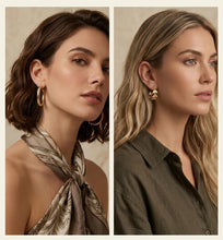 Load image into Gallery viewer, Chunky Gold Hoop Earrings — 42 Pair Multipack, Hypoallergenic