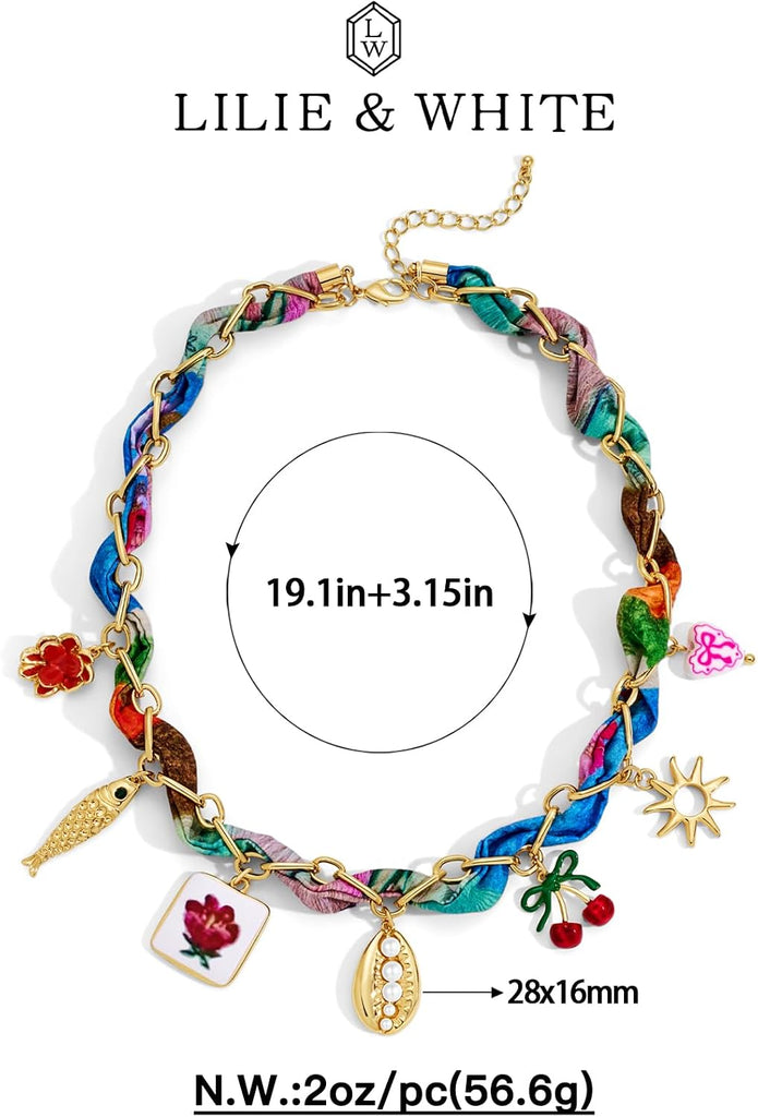 Gold Charms Necklace for Women – view 6