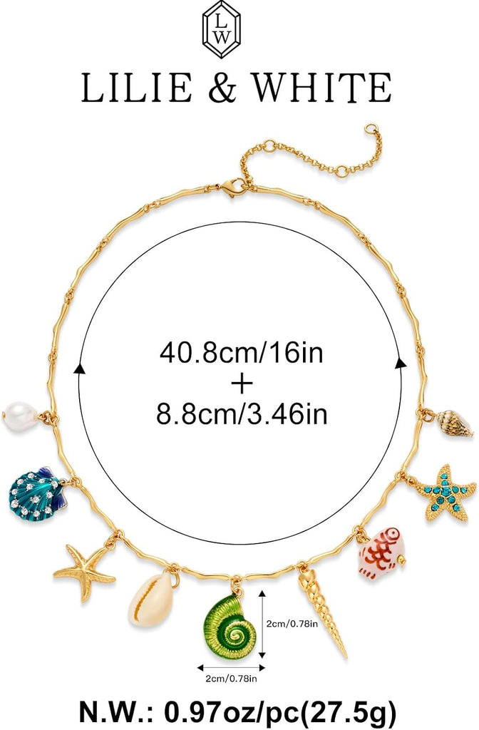 Sea Shell Necklace For Women – view 6