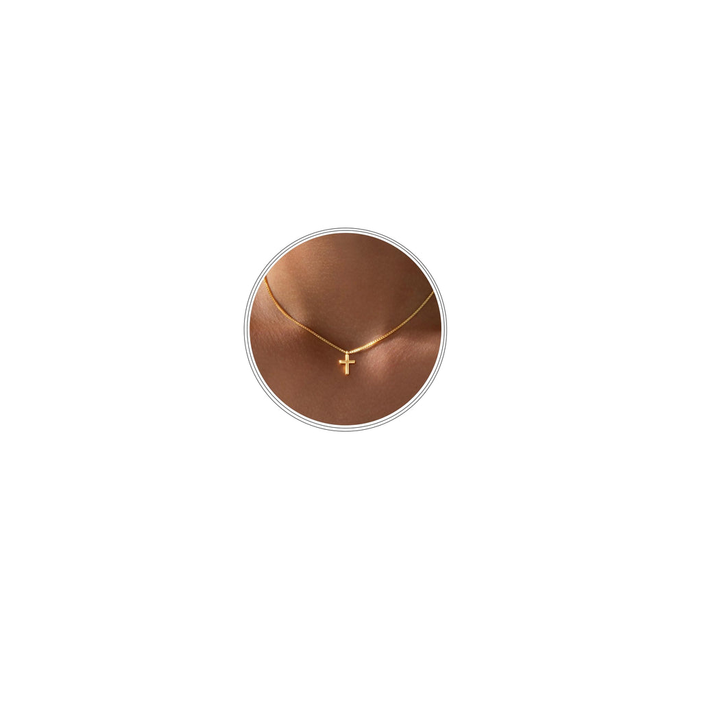 Gold Cross Necklace For Women, Sterling Silver – view 9