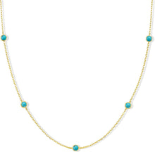 将图片加载到图库查看器，Dainty Gold Silver Necklaces for Women Non Tarnish 14K Gold Plated Cute Station Choker Diamond Clover Pearl Turquoise Beaded Cross Bow Necklace Simple Trendy Layering Chain Link Jewelry Birthday Wedding Party Gifts for Women
