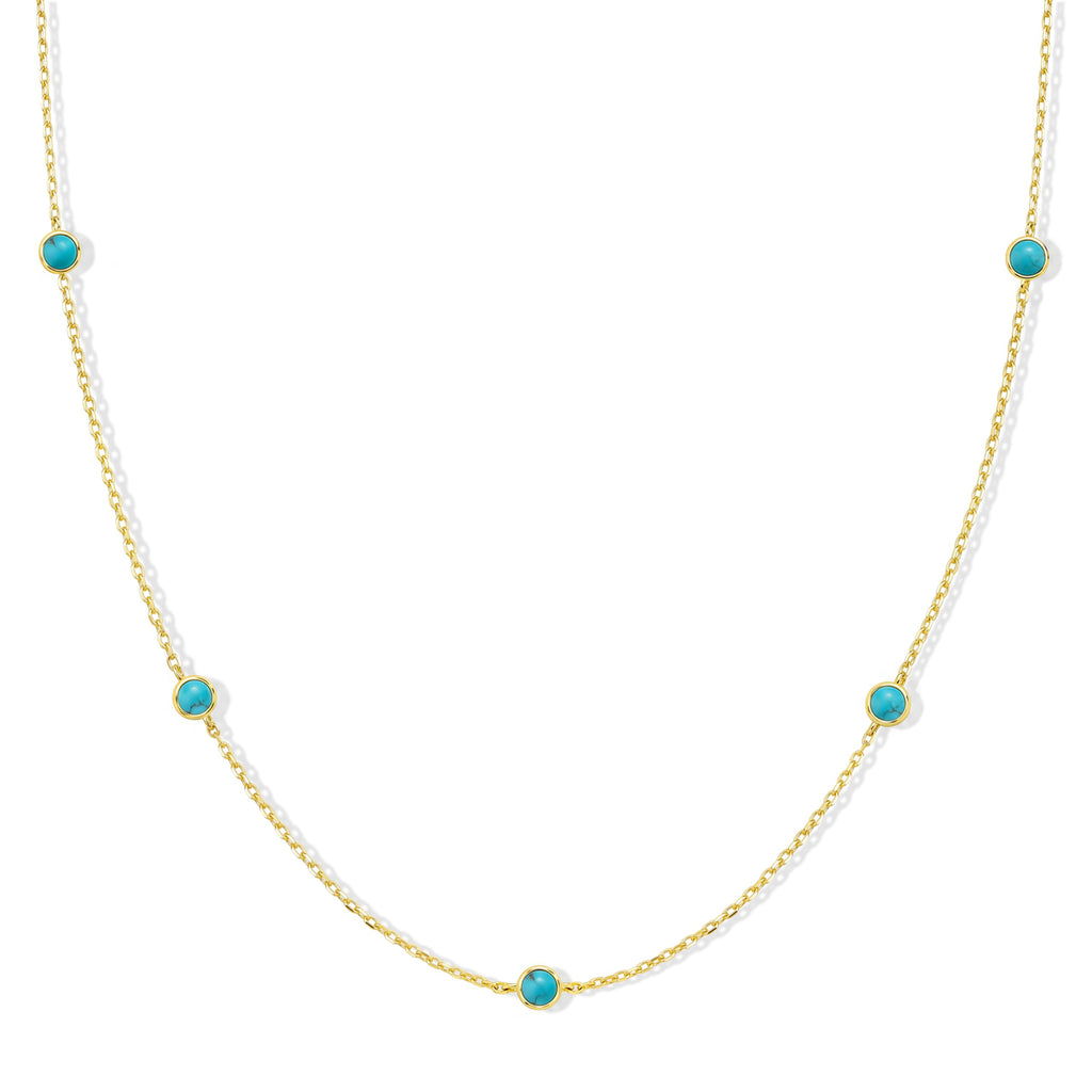 Dainty Gold Silver Necklaces for Women Non Tarnish 14K Gold Plated Cute Station Choker Diamond Clover Pearl Turquoise Beaded Cross Bow Necklace Simple Trendy Layering Chain Link Jewelry Birthday Wedding Party Gifts for Women