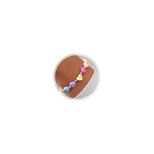 将图片加载到图库查看器，Initial Heart Bracelets for Toddler Girls Kids Women, Cute Preppy Letter A-Z Charm Bracelet for Little Girls Bulk, Colorful