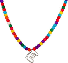 将图片加载到图库查看器，Bubble E Initial Silver Necklaces for Women Trendy