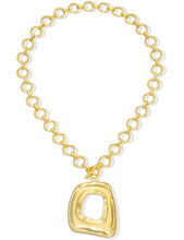 Load image into Gallery viewer, Chunky Gold Necklace for Women, 14K Gold Plated Boho Pendant Necklace