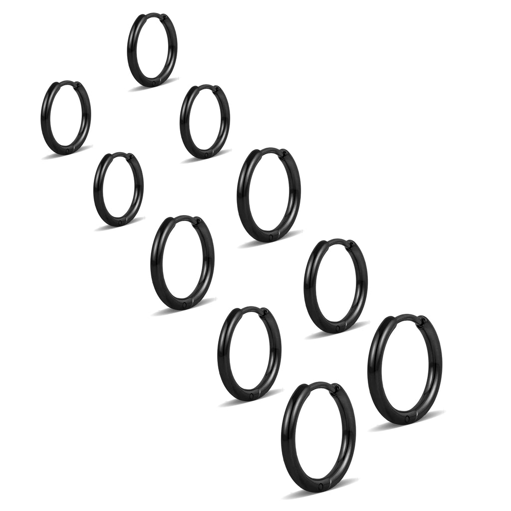 316L Surgical Stainless Steel Small Gold Silver Hoop Earrings for Women Men,Hypoallergenic Cartilage Helix – view 17