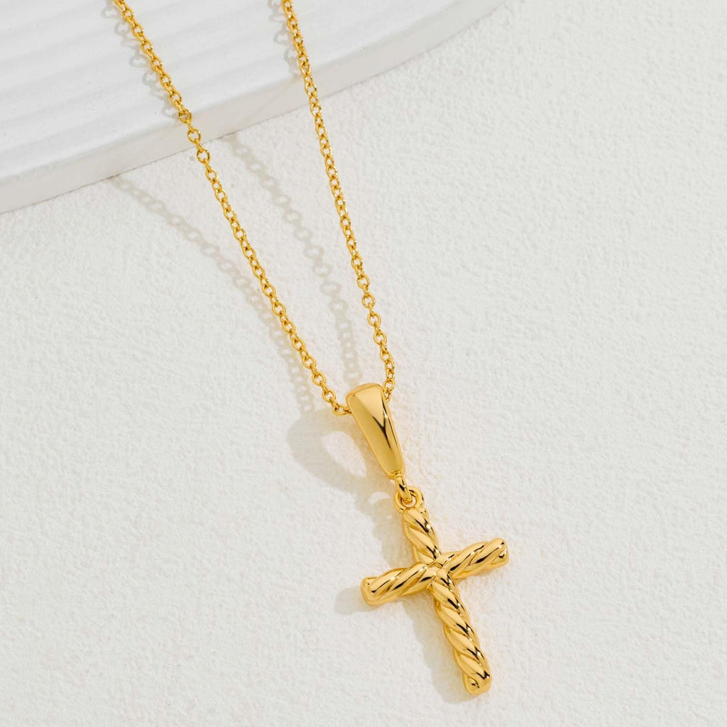 Gold Cross Necklaces For Women – view 4