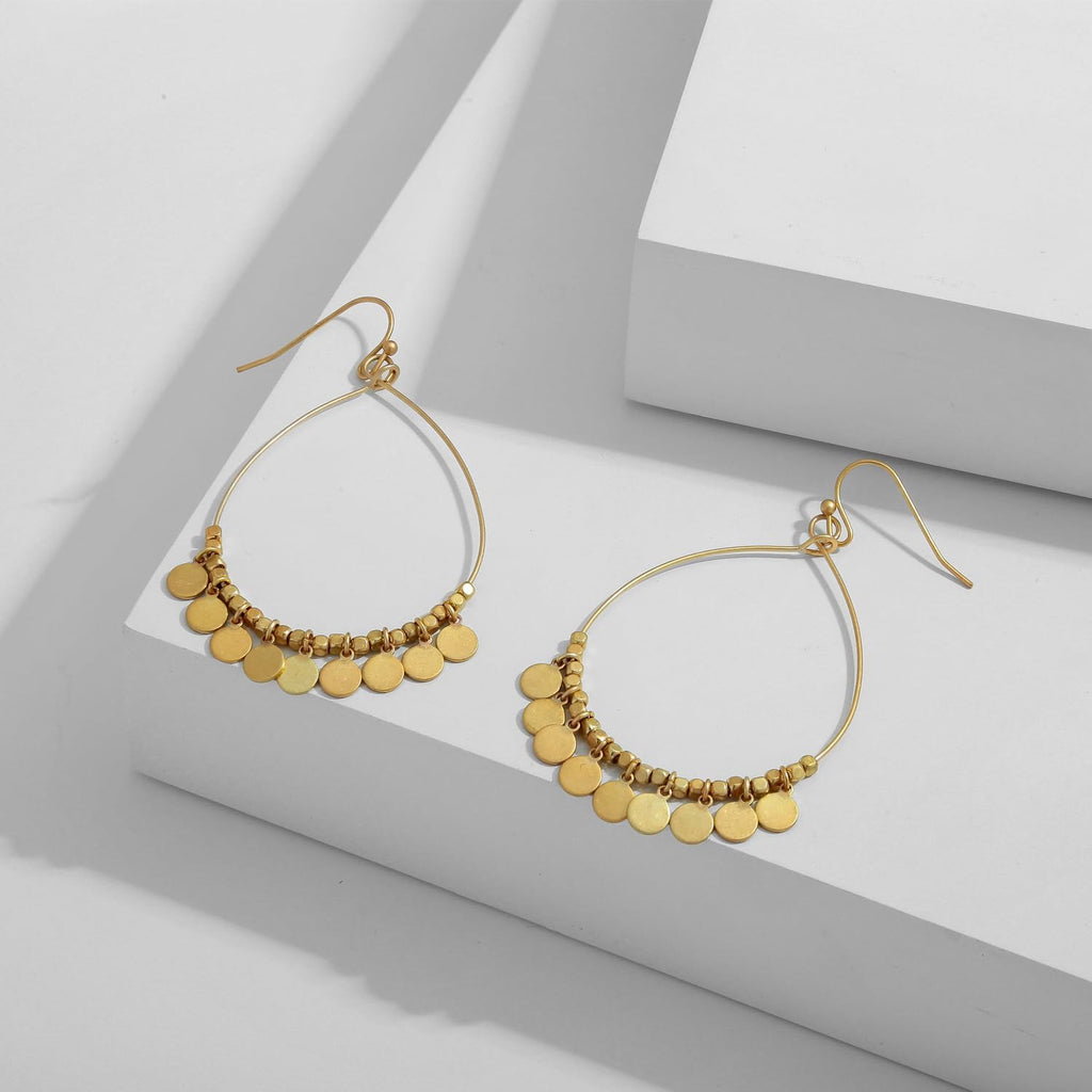 Worn Gold Earrings For Women