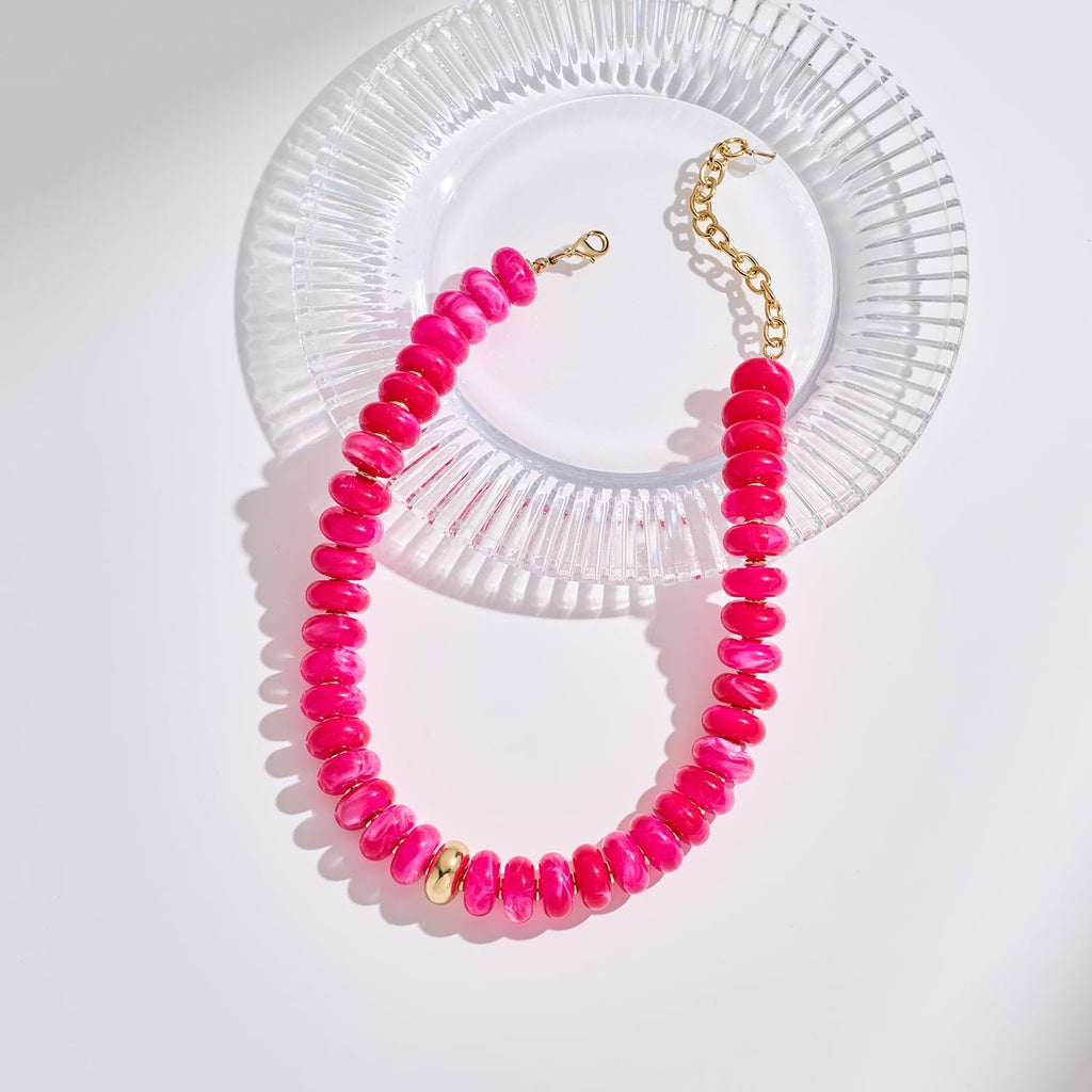 Colorful Chunky Beaded Necklaces for Women – view 3