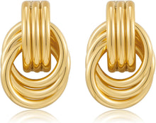 Load image into Gallery viewer, Two Tone Stud Earrings – view 4