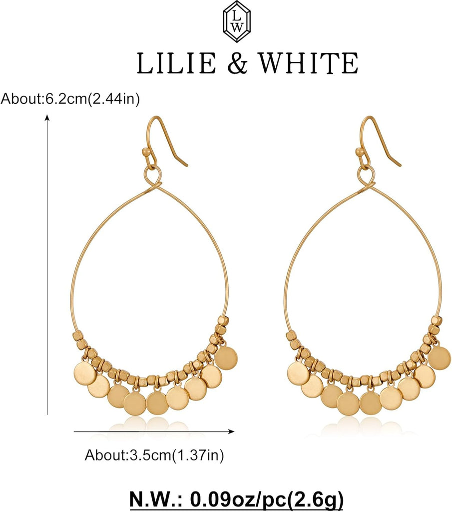 Worn Gold Earrings For Women