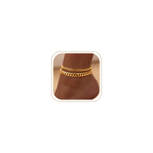 将图片加载到图库查看器，Chunky Gold Ankle Bracelets for Women – view 7