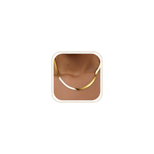 Load image into Gallery viewer, 14K Gold Silver Plated Herringbone Necklace for Women, Non-Tarnish