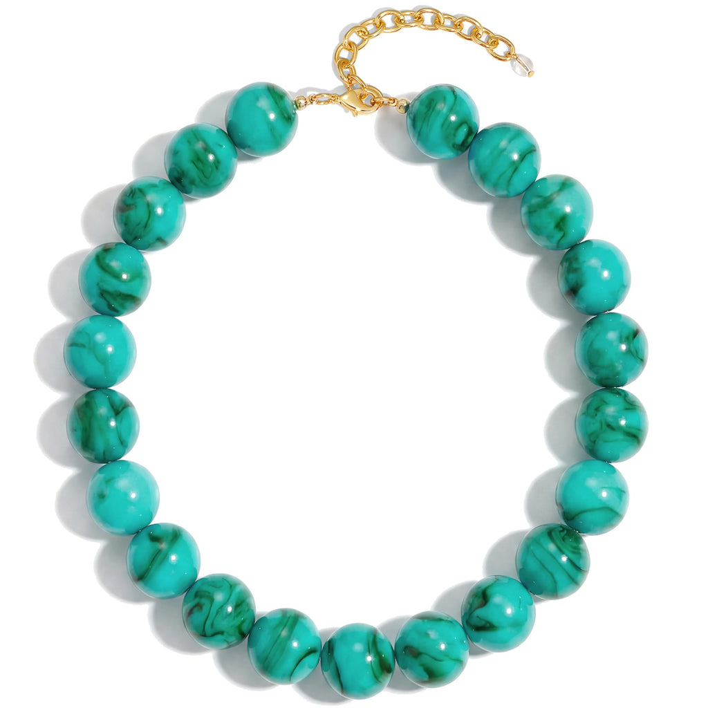 Colorful Chunky Bead Necklaces For Women – view 19