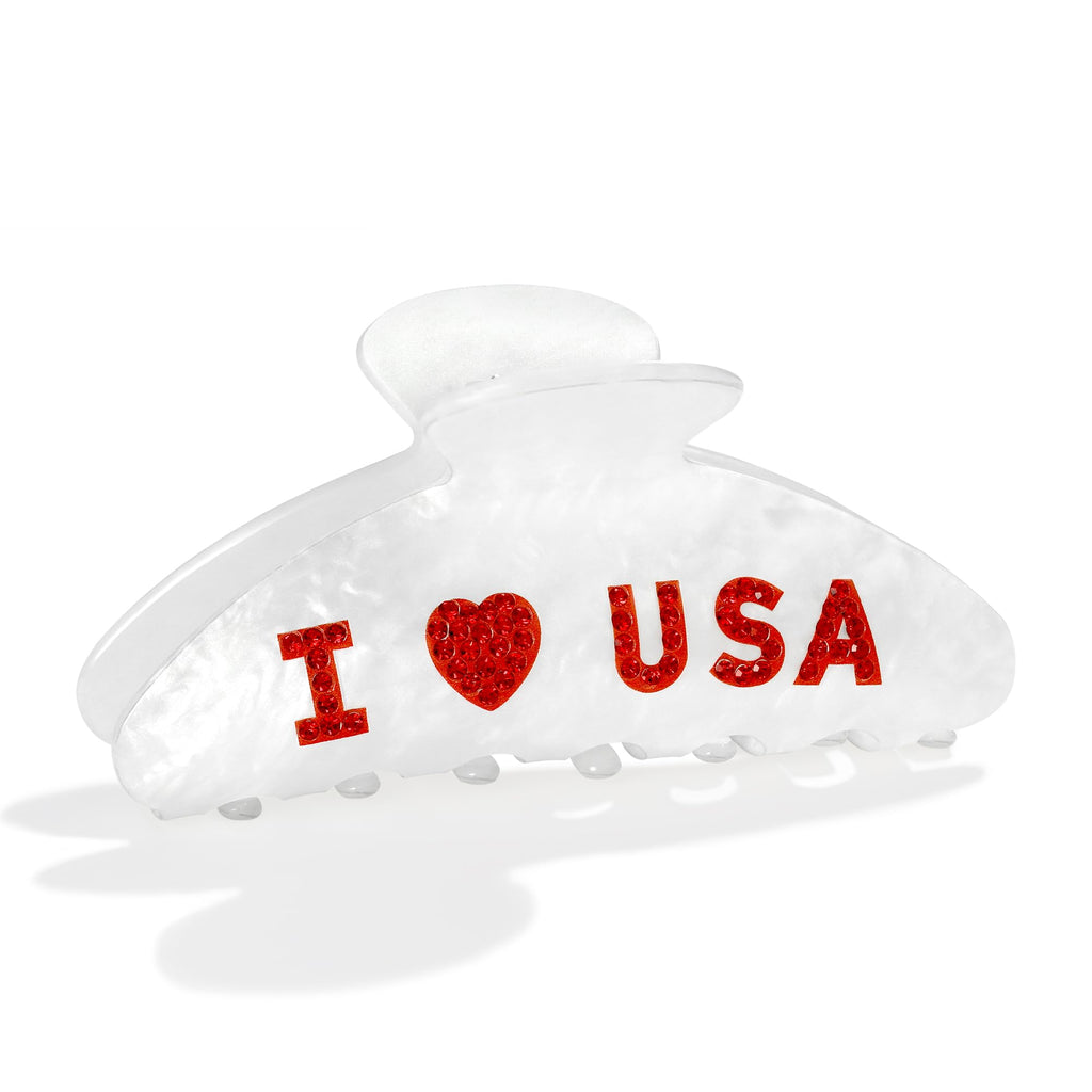 Blue USA Hair Clip for Women Sturdy Independence Day Hair Claws – view 10