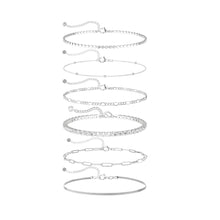 将图片加载到图库查看器，Sterling Silver Plated Bracelets Set for Women – view 15