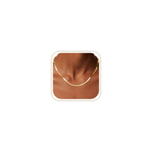 Load image into Gallery viewer, 14K Gold Silver Plated Herringbone Necklace for Women, Non-Tarnish
