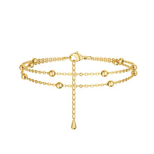 将图片加载到图库查看器，Dainty Gold Ankle Bracelets for Women Waterproof – view 10