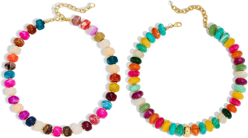 Colorful Chunky Bead Necklaces for Women