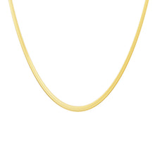 Load image into Gallery viewer, 14K Gold Plated Herringbone Necklaces for Women, Non-Tarnish
