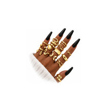 Load image into Gallery viewer, Chunky Stacking Rings — 16 Piece Set, Gold or Silver