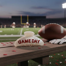 Load image into Gallery viewer, Game Day Football Hair Clips for Women Trendy Red White – view 6