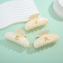 Load image into Gallery viewer, Acrylic Letter E Hair Clips