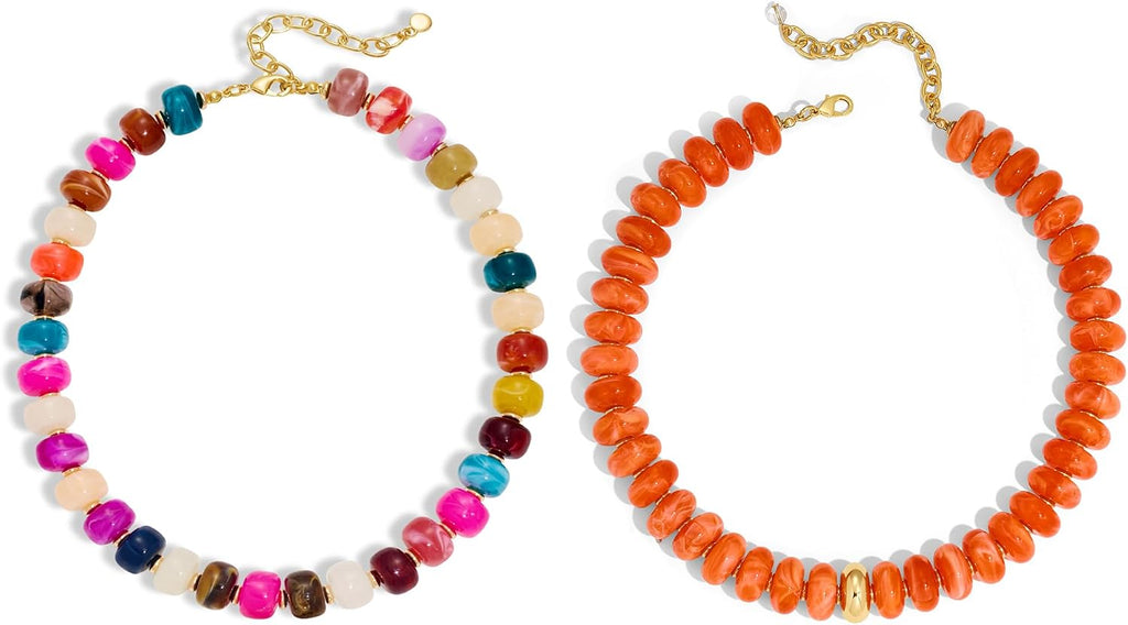 Colorful Chunky Bead Necklaces for Women