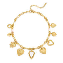 Load image into Gallery viewer, Gold Cross Charms Necklace Trendy Heart Pendant – view 13