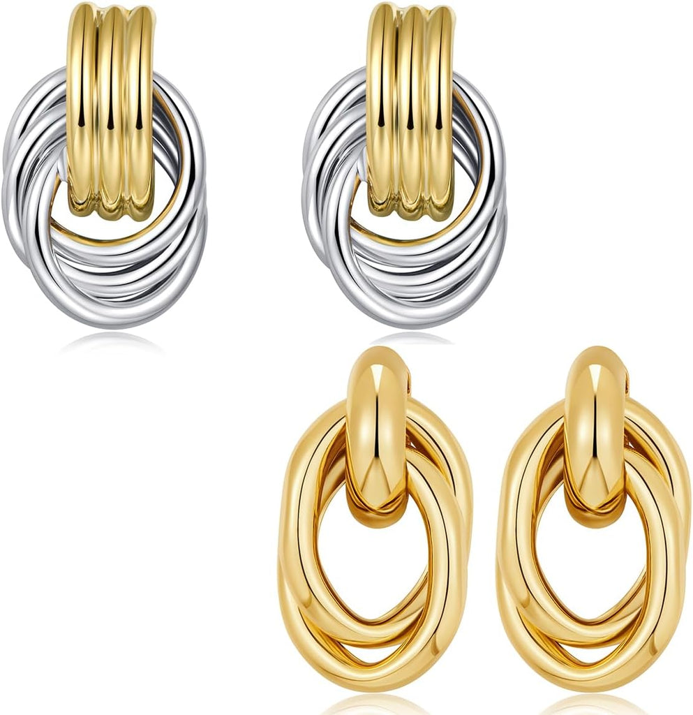 TWo Tone Earrings