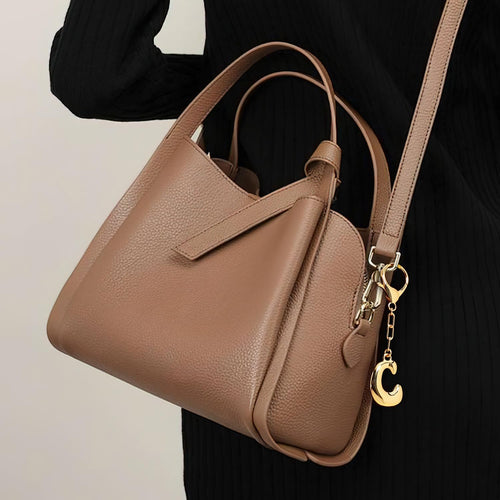 Gold Bubble Initial Keychain For Women