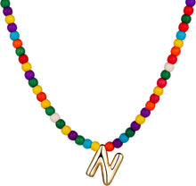 将图片加载到图库查看器，Bubble N Initial Gold Necklaces for Women Trendy