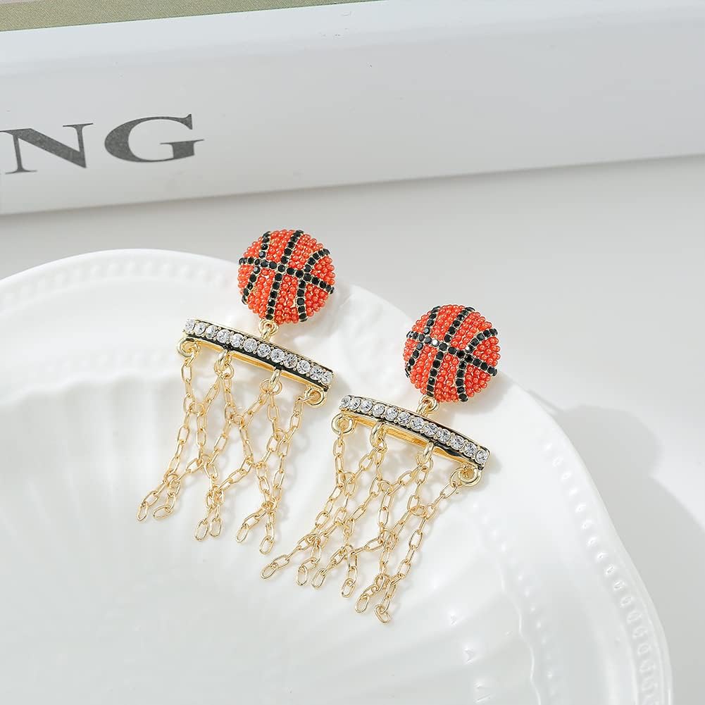 Football Basketball Baseball Dangle Earrings For Women – view 5
