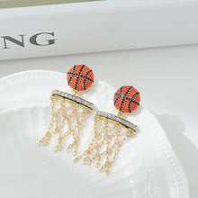 将图片加载到图库查看器，Football Basketball Baseball Dangle Earrings For Women – view 5