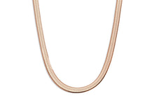 Load image into Gallery viewer, 14K Gold Silver Plated Herringbone Necklace for Women, Non-Tarnish