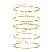 Load image into Gallery viewer, Gold Bracelets for Women, 14K Gold Plated, Waterproof