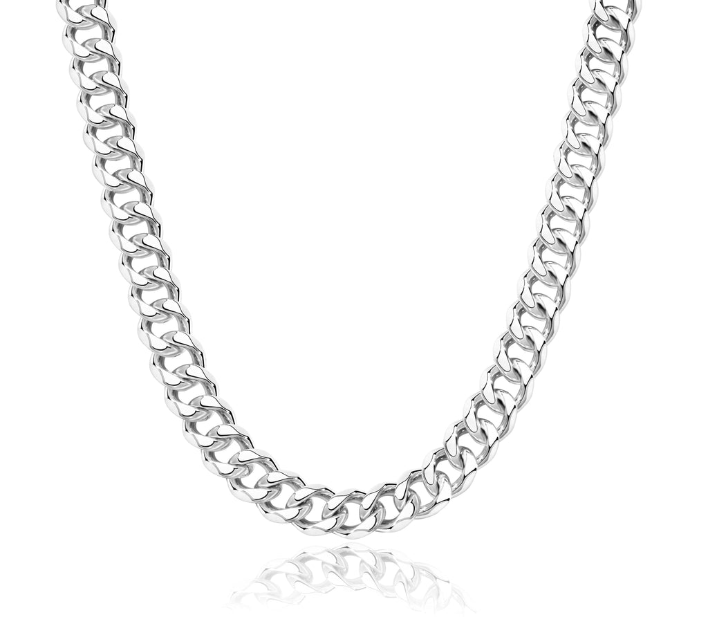 Cuban Link Chain Necklace for Women, Stainless Steel, Waterproof – view 37