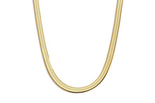 Load image into Gallery viewer, 14K Gold Silver Plated Herringbone Necklace for Women, Non-Tarnish
